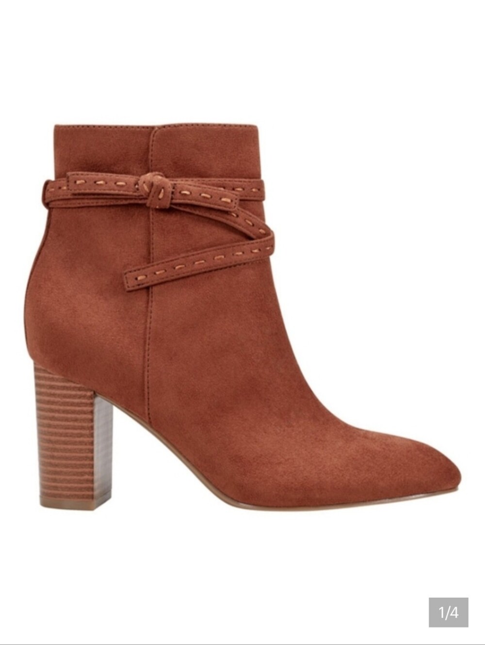 BANDOLINO WOMEN'S OCORN ANKLE WRAP STACKED ANKLE DRESS BOOTIE SIZE 9.5 & 11 NIB